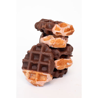 Bruges 6-Pack: Strawberry Dipped Chocolate Liège Waffles — Milk Chocolate Strawberry