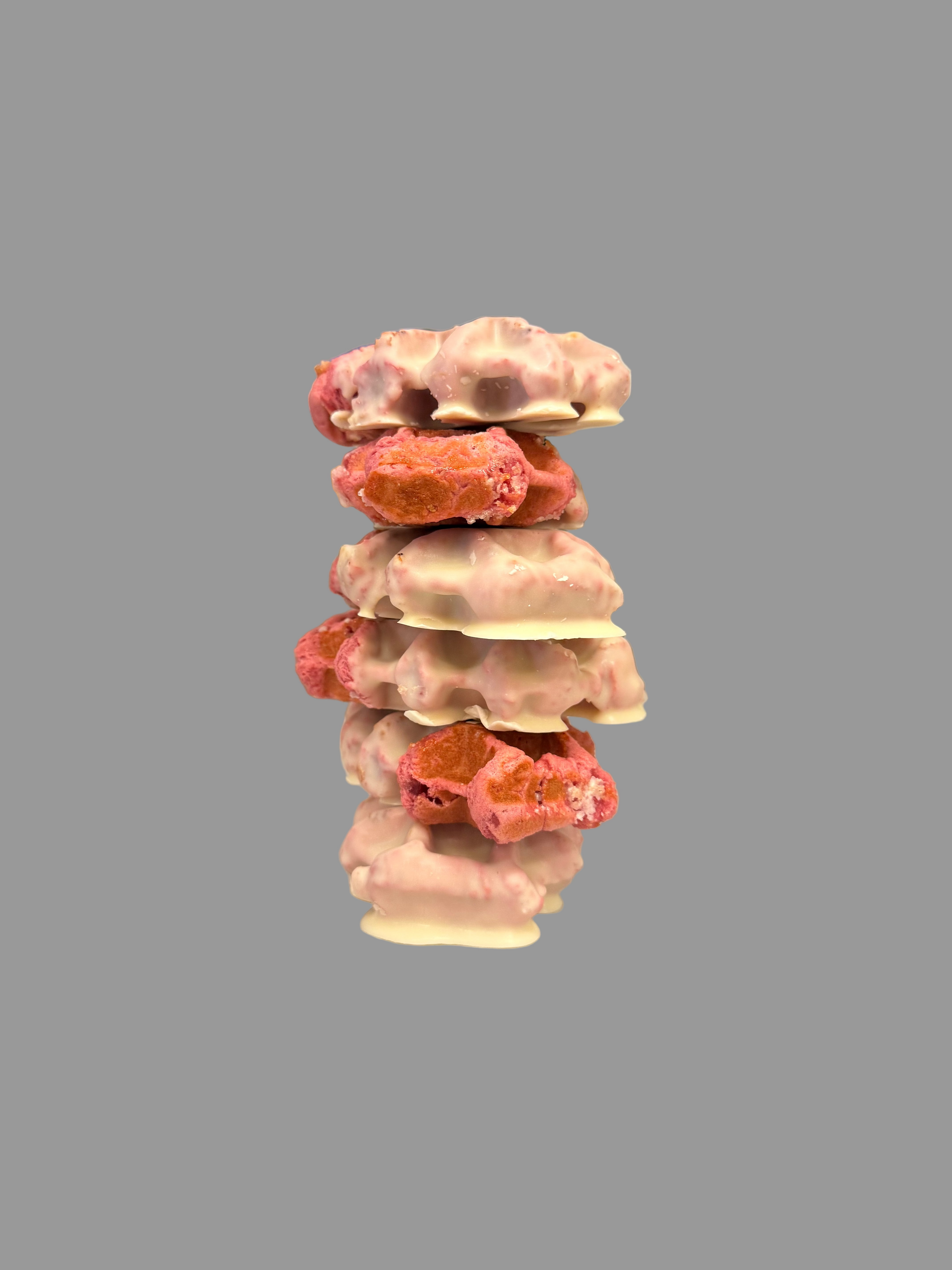 Bruges 6-Pack: Strawberry White Chocolate Liège Waffle