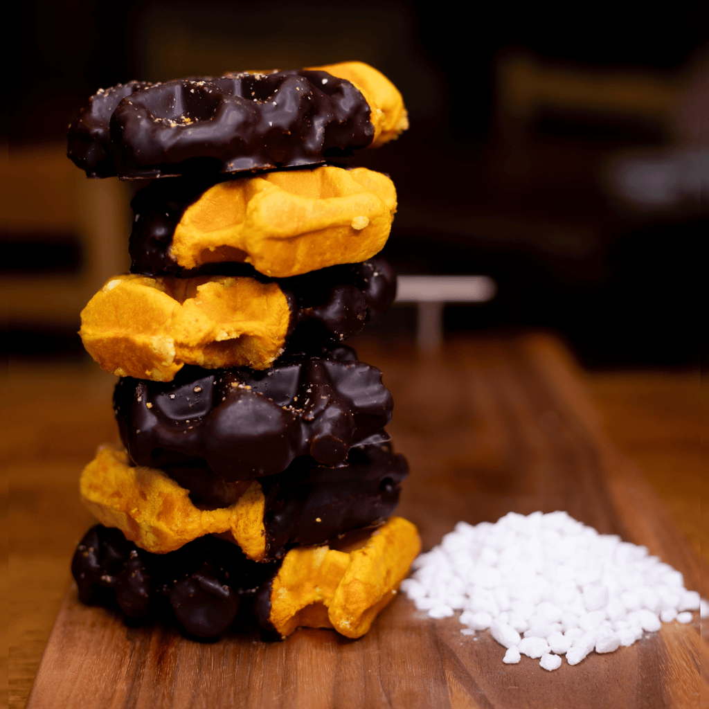 Bruges 6-Pack: Orange Dark Chocolate Liège Waffle