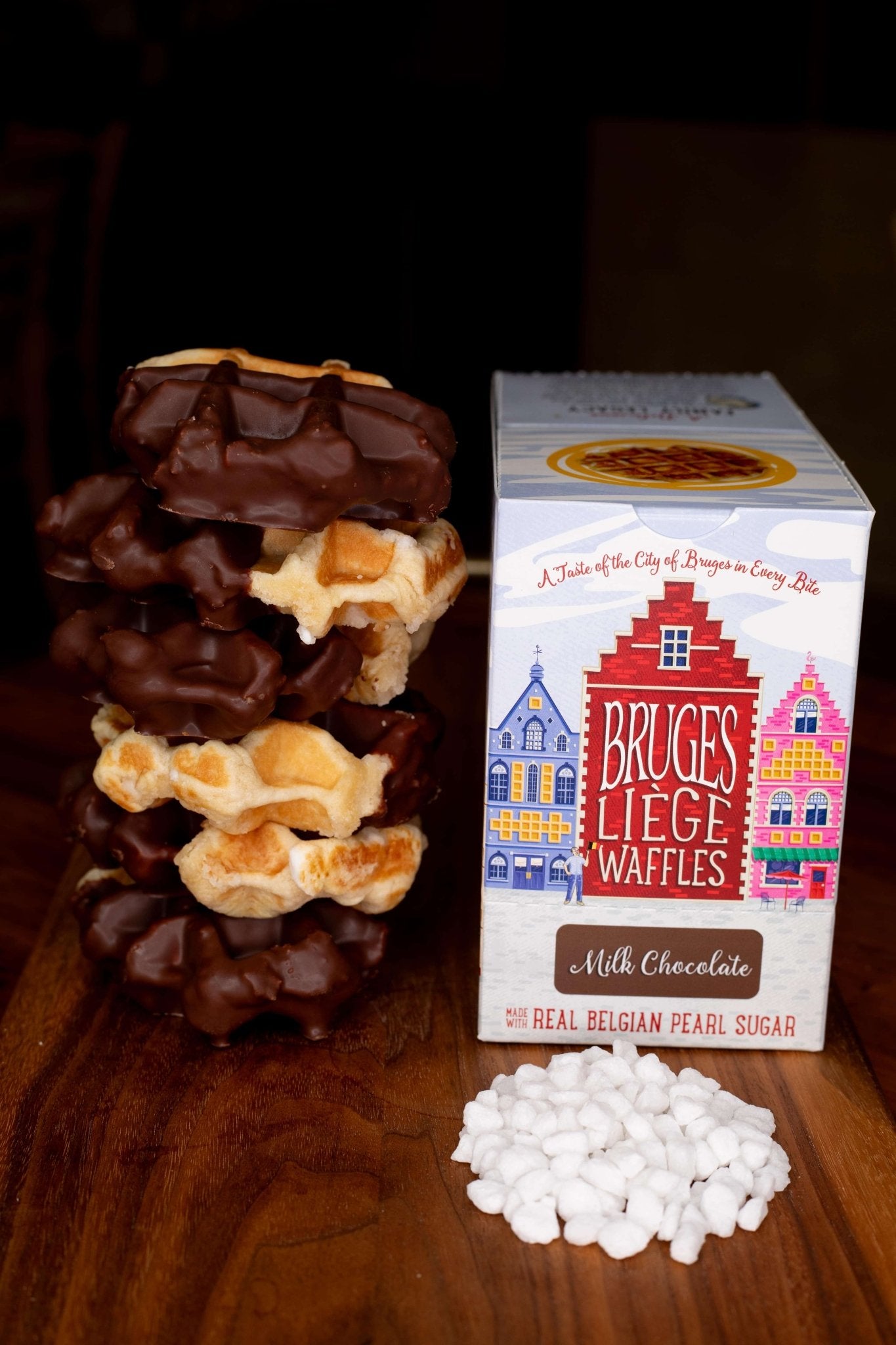 Bruges 6-Pack: Milk Chocolate Liège Waffle