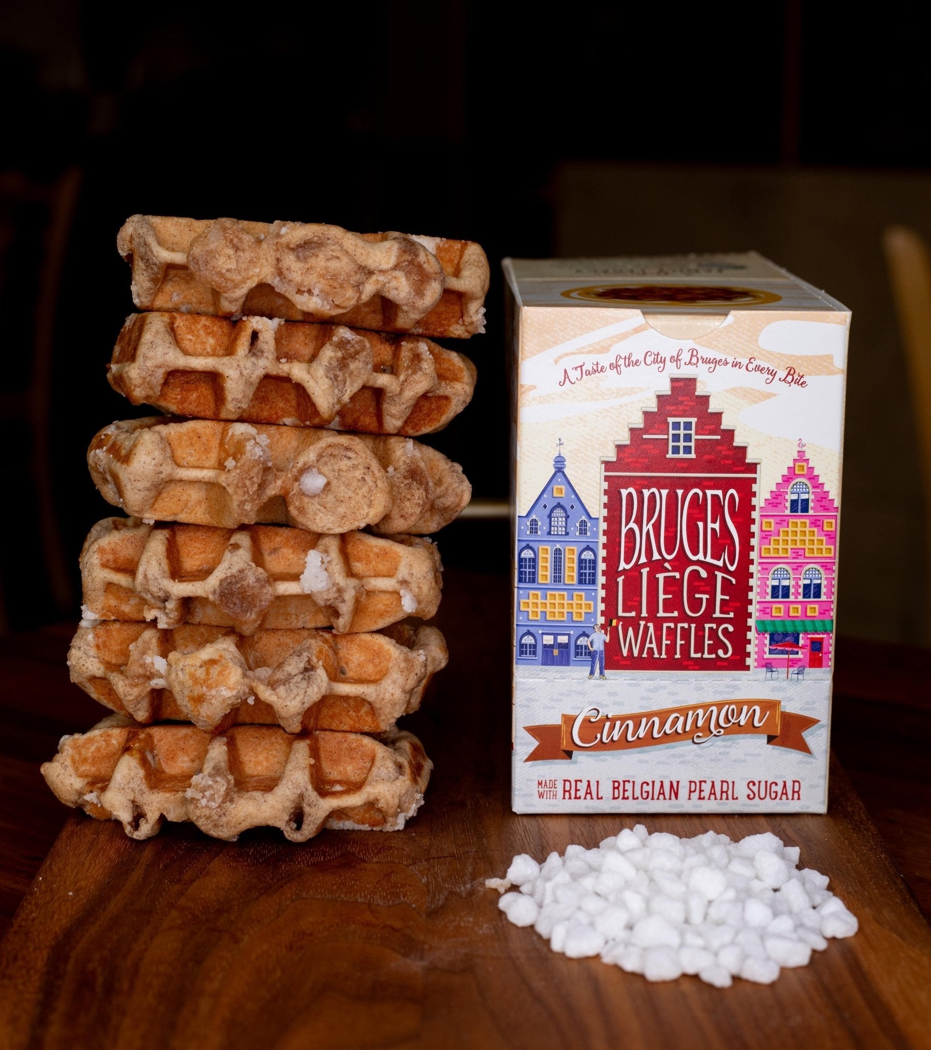 Bruges 6-Pack: Plain Cinnamon Liège Waffle