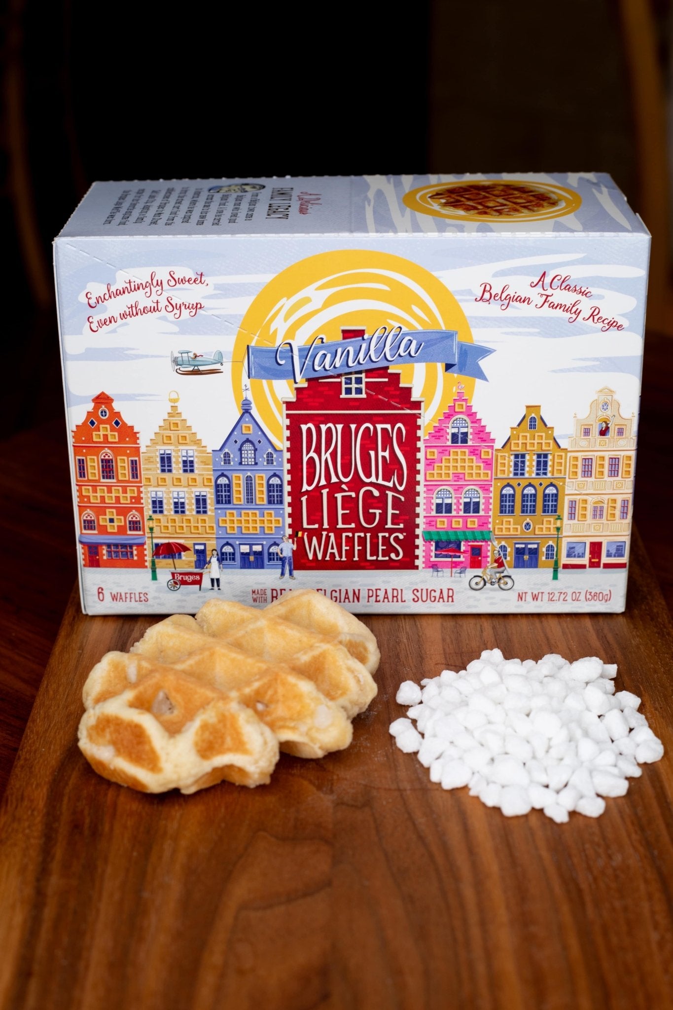 Bruges 6-Pack: Plain Vanilla Liège Waffle