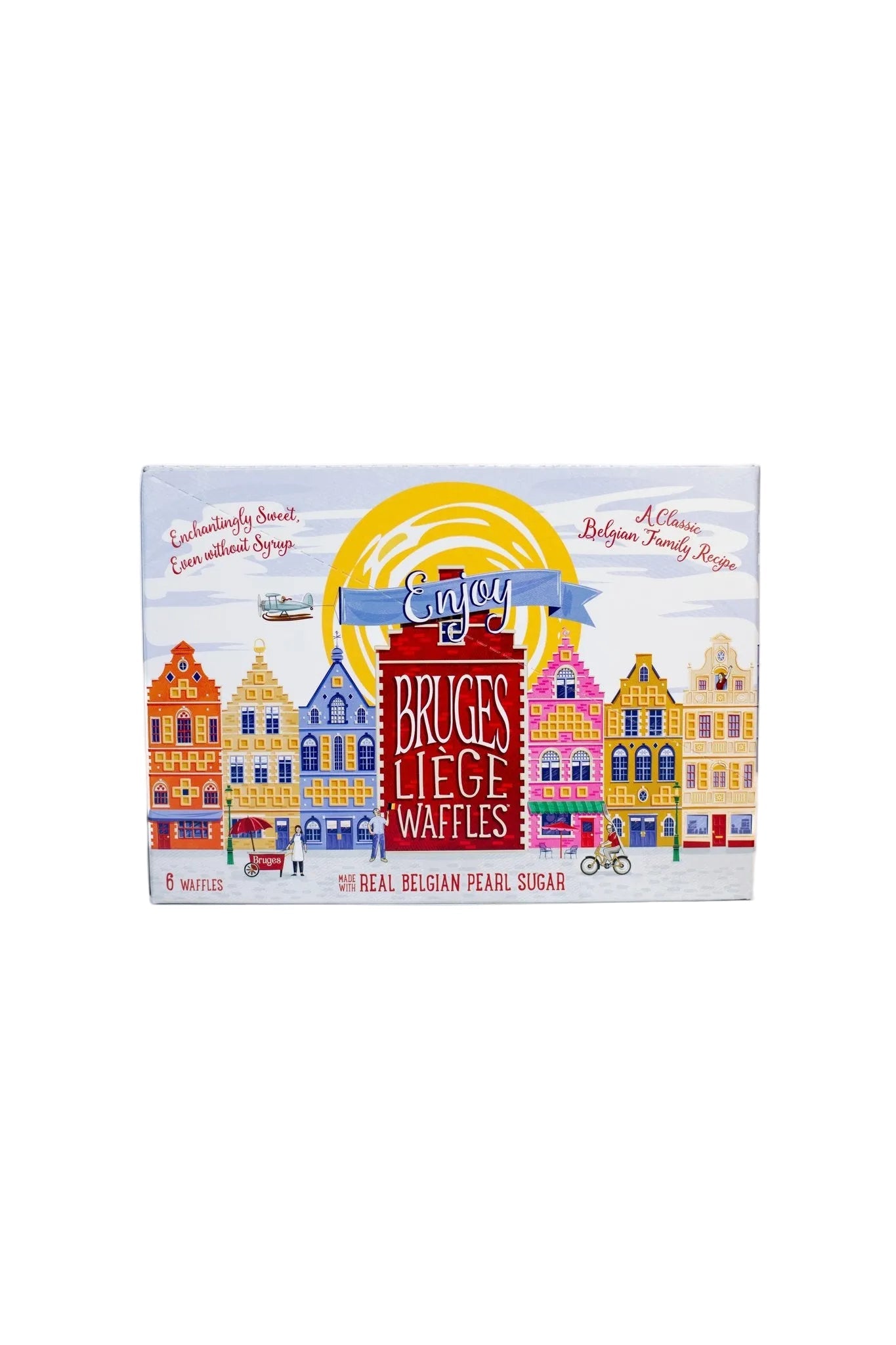 Bruges 6-Pack: Strawberry Cheesecake Liège Waffle